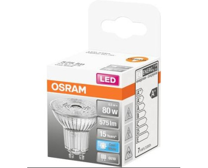 LED Лампа OSRAM PAR16 80 36 6,9W/840 230V GU10 4058075453647
