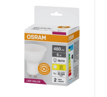 LED Лампа OSRAM PAR16 75 6W/830 480Lm 230V GU10 4058075689626