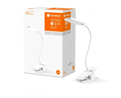 Настільна лампа LEDVANCE 5W 4000K PANAN CLIP SQUARE DIM USB WT 4х1 акумуляторна 4058075747883
