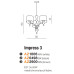 Люстра AZZARDO IMPRESS 3 BK AZ0498