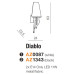 Бра AZZARDO DIABLO AZ1343
