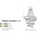 Люстра AZZARDO WHEEL 6 DIMM BK AZ2923