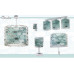 Дитяча настільна лампа DALBER 41411H Clouds Green