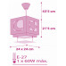 Дитяча люстра DALBER 63232S Pink Moon