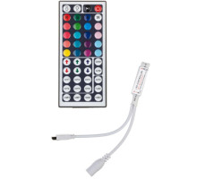 LED RGB контролер MINI для LED стрічки 6A, 5-24V + інфрачервоний пульт на 44 кнопки
