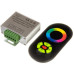 LED RGB контролер 18A, 12-24V + радіопульт сенсорний, чорний