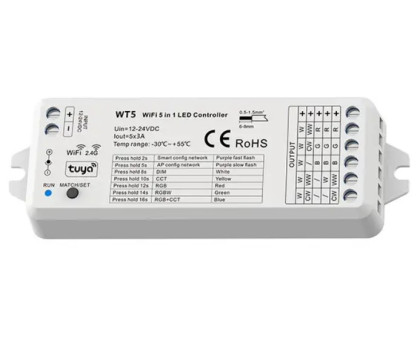 LED-контролер DEYA 12-24VDC, 3A*5CH(WT5)