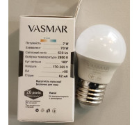 LED Лампа VASMAR VM2-G45E27cold7W нейтральный белый свет