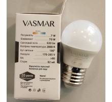 LED Лампа VASMAR VM2-G45E27cold7W нейтральне біле світло