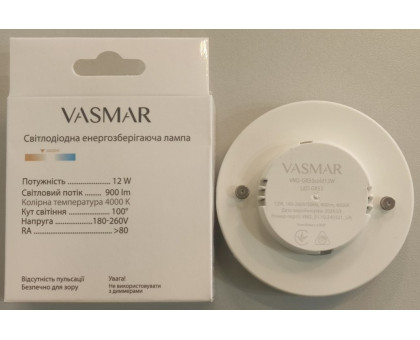 LED Лампа VASMAR VM2-GX53cold12W белый нейтральный свет