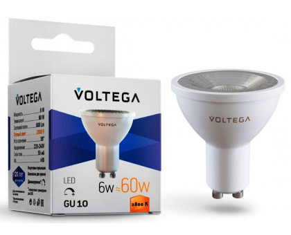 LED Лампа VOLTEGA 7108/VG2-S2GU10warm6W димована