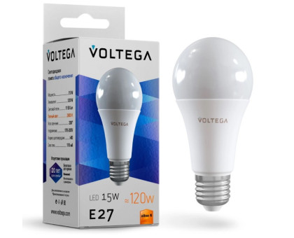 LED Лампа VOLTEGA 7156/VG2-A60E27warm15W тепле світло