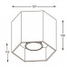 Точковий світильник ZUMA LINE POLYGON CL 1L 20035-Al