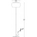 Торшер ZUMA LINE CRYSTAL F0076-04A-F4FZ