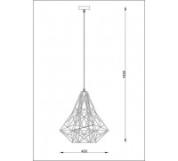 Люстра ZUMA LINE SKELETON HP1335-BL