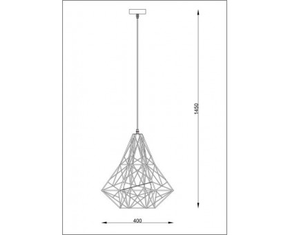 Люстра ZUMA LINE SKELETON HP1335-BL