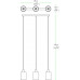 Люстра ZUMA LINE PIOLI P0369-03A-B5GR